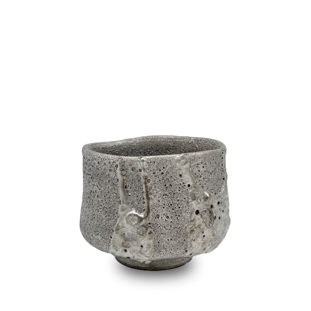 昇陽窯 銀彩植木鉢 Type A
