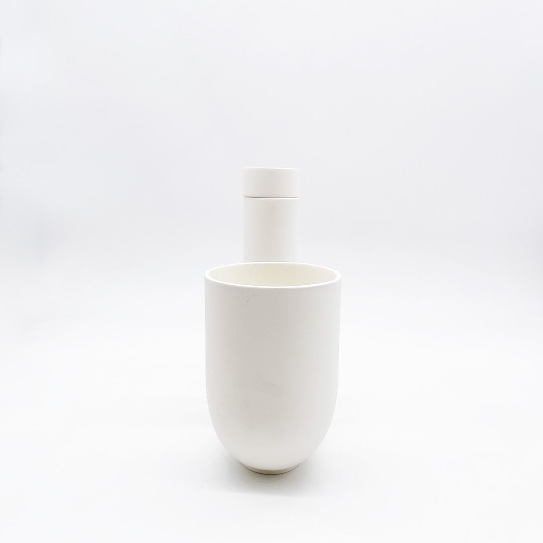 Ha’ / Tuba (M) Planter with Vase / White